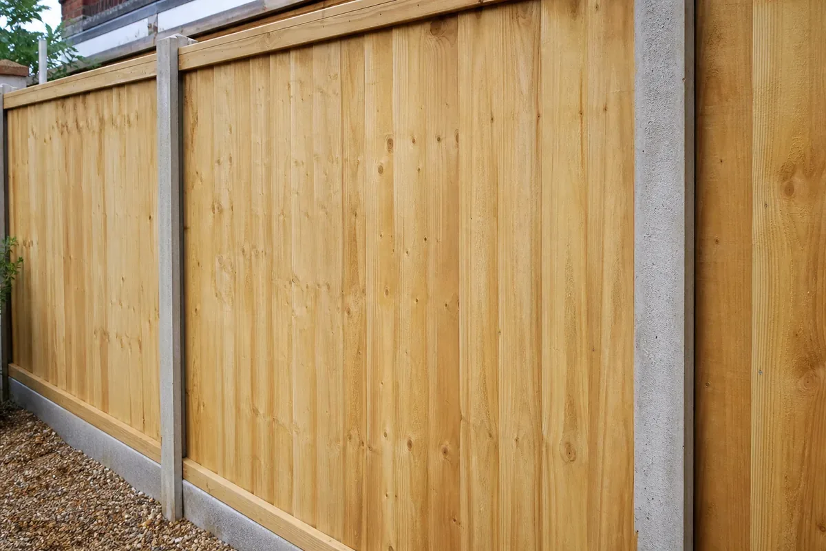 Closeboard wooden fencing installed in Harrogate