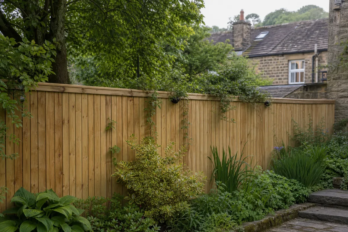 Garden fencing in Knaresborough, Harrogate