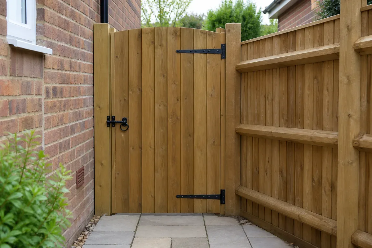 Wooden garden gate fitted in Harrogate
